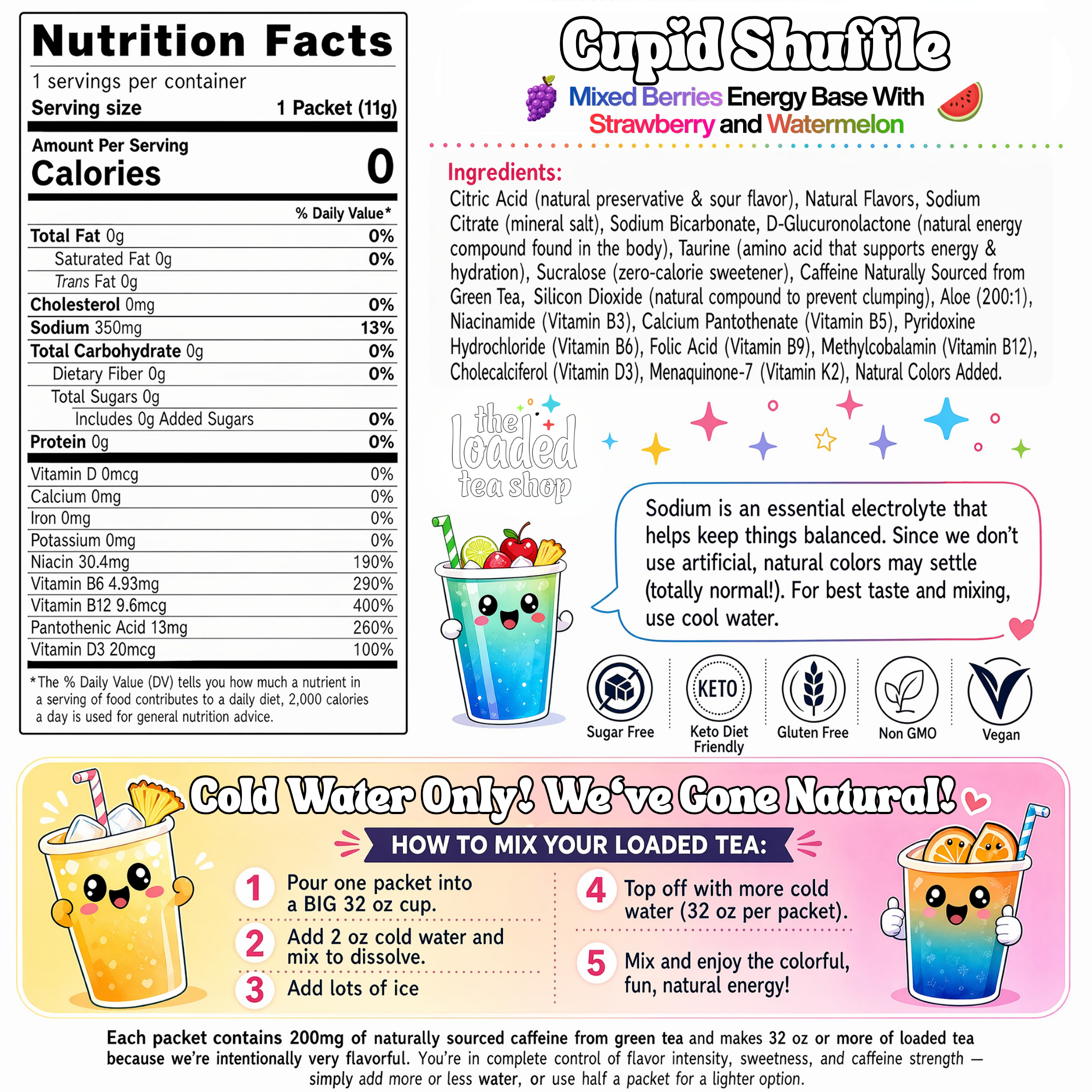 50 Case Cupid Shuffle - From Flavor to Freshness