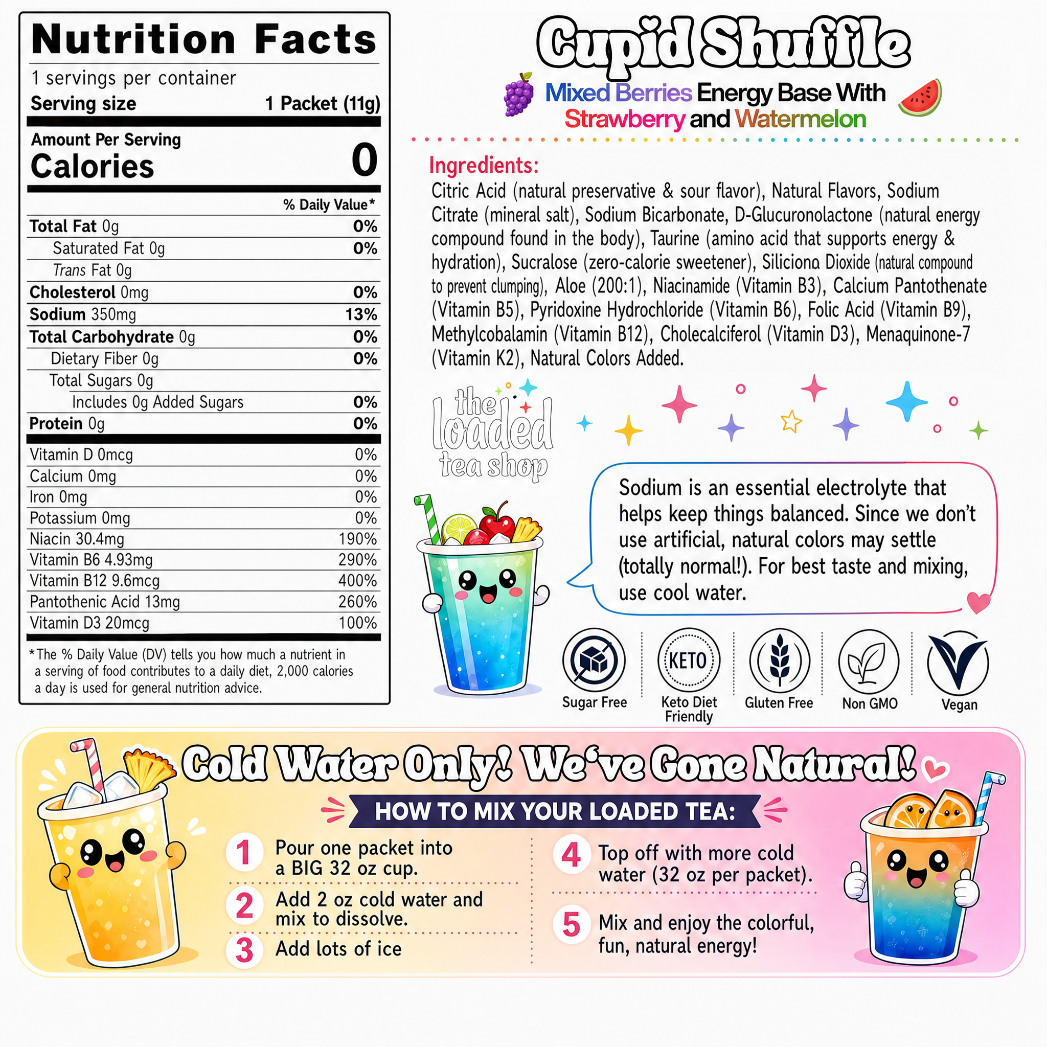 Cupid Shuffle (Caffeine-Free) - Stir and Go