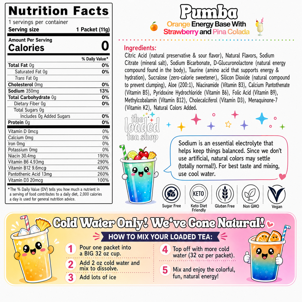 Pumba (Caffeine-Free) - Simple Drink Mix