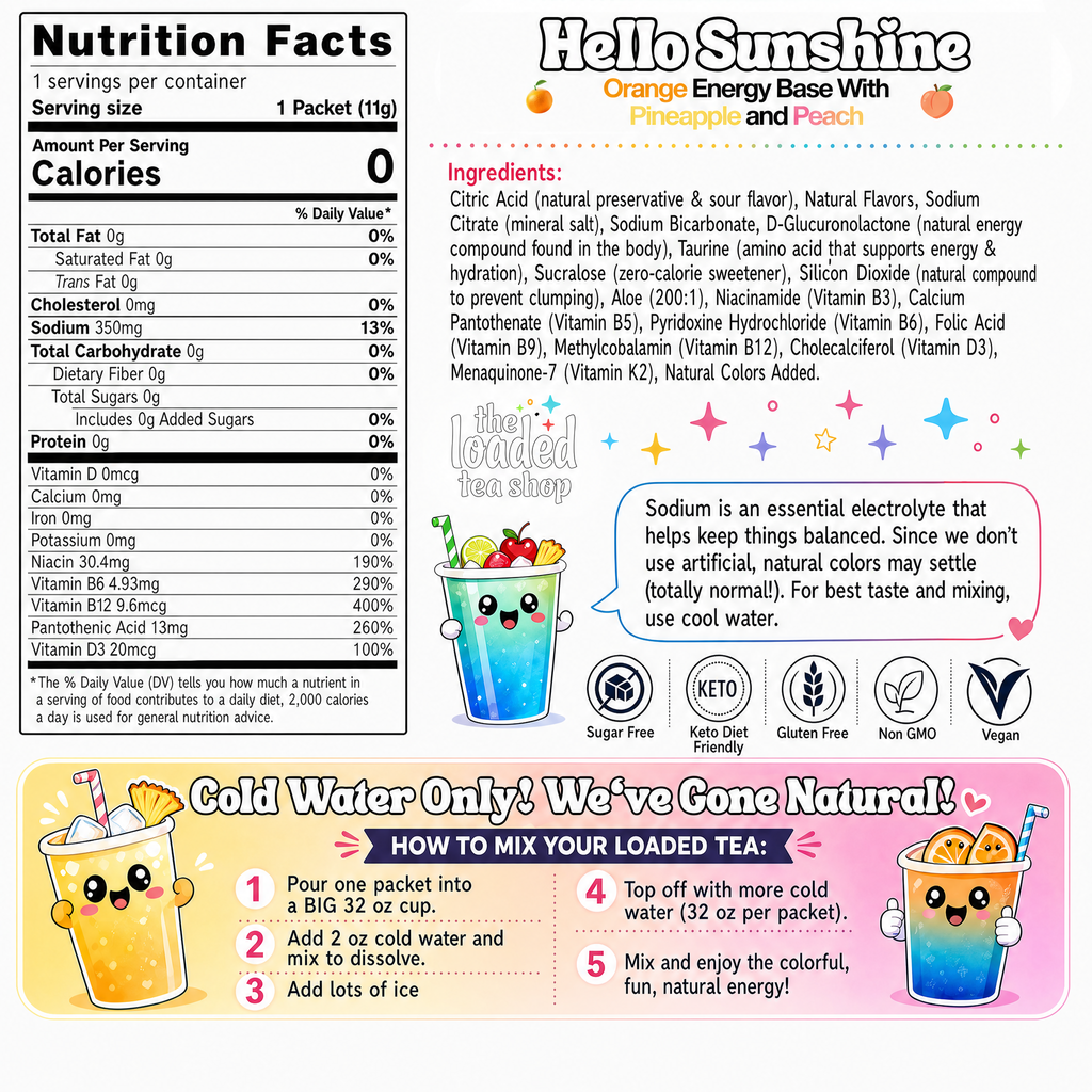 Hello Sunshine (Caffeine-Free) - Sweetness in Your Routine