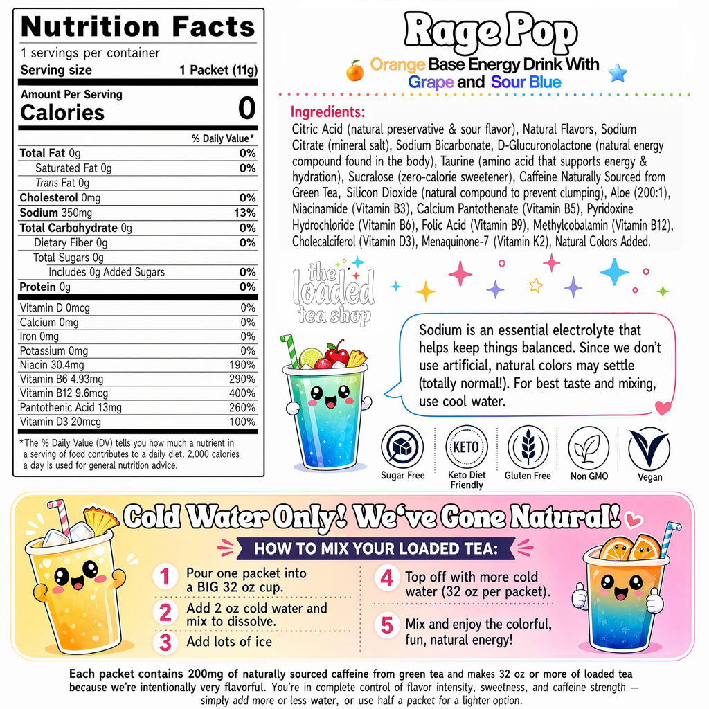 50 Case Rage Pop - Mix and Sip