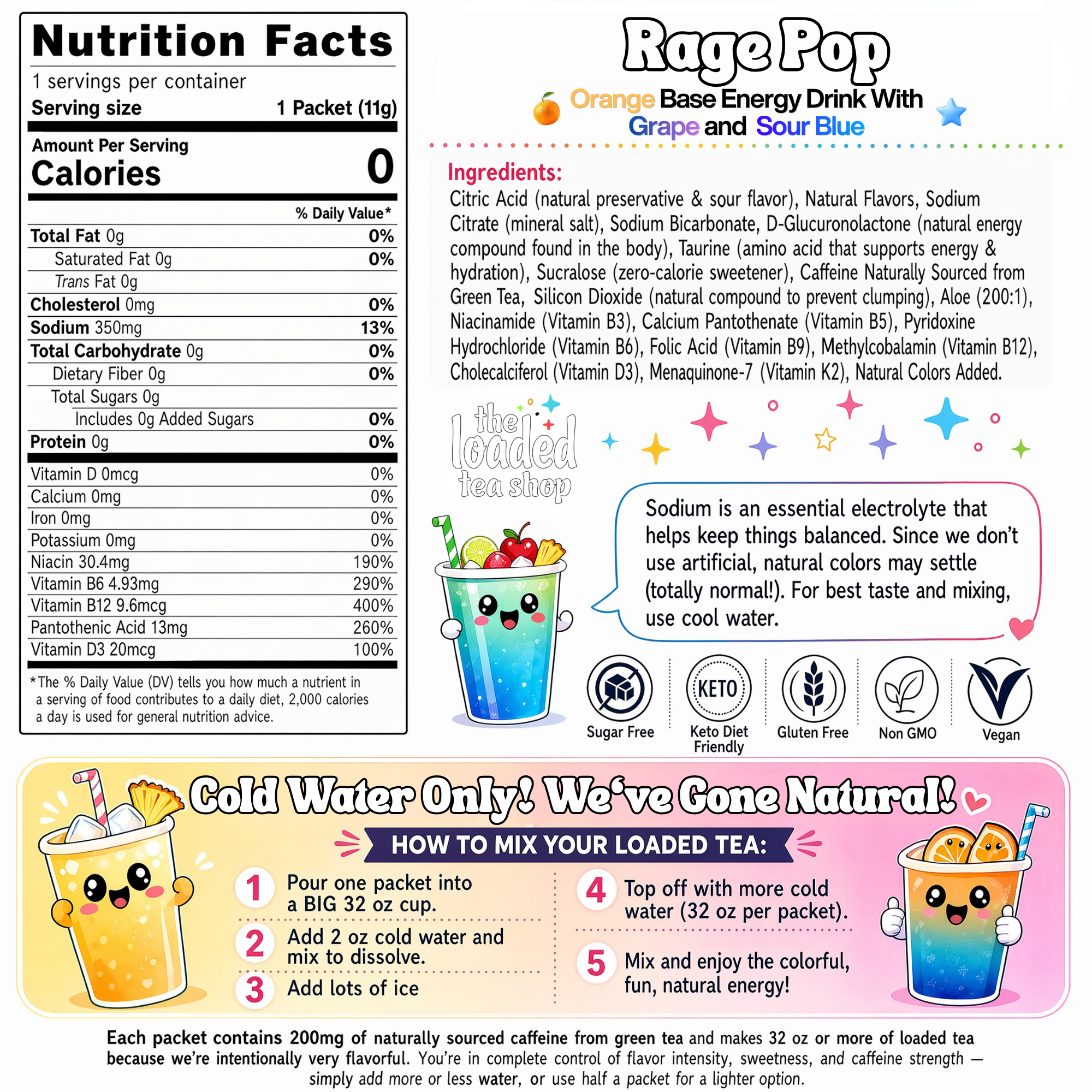 50 Case Rage Pop - Mix and Sip
