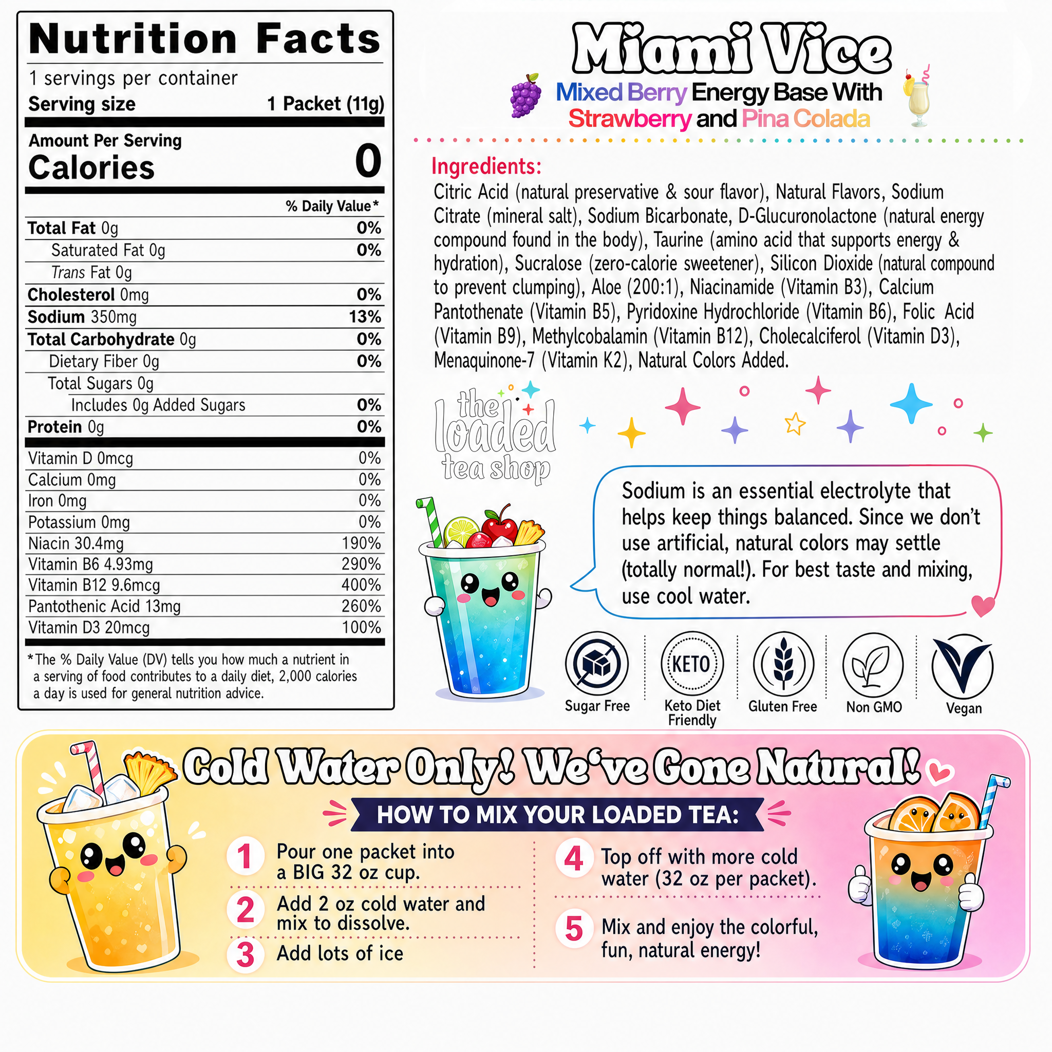 Miami Vice (Caffeine-Free) - Bottle Mix Essentials
