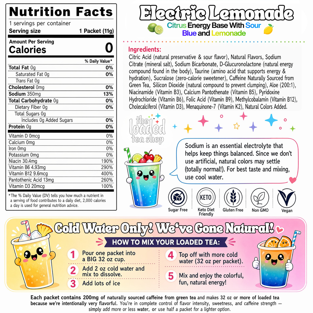 50 Case Electric Lemonade - Tea in Your Cup