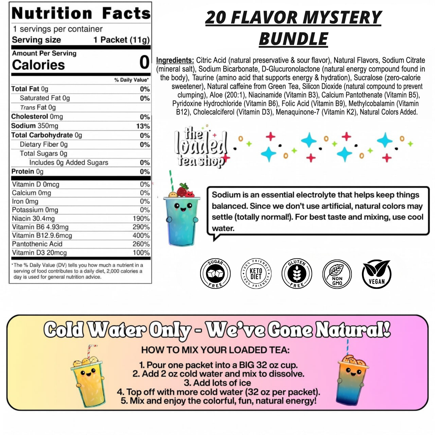 20 Flavor Mystery Bundle - Fruity Mix Choice